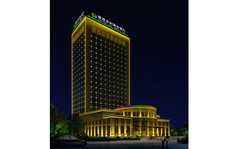 榮成農信大廈標識，壓克力發光大字.LED外露發光大字工程,發光字,LED發光字